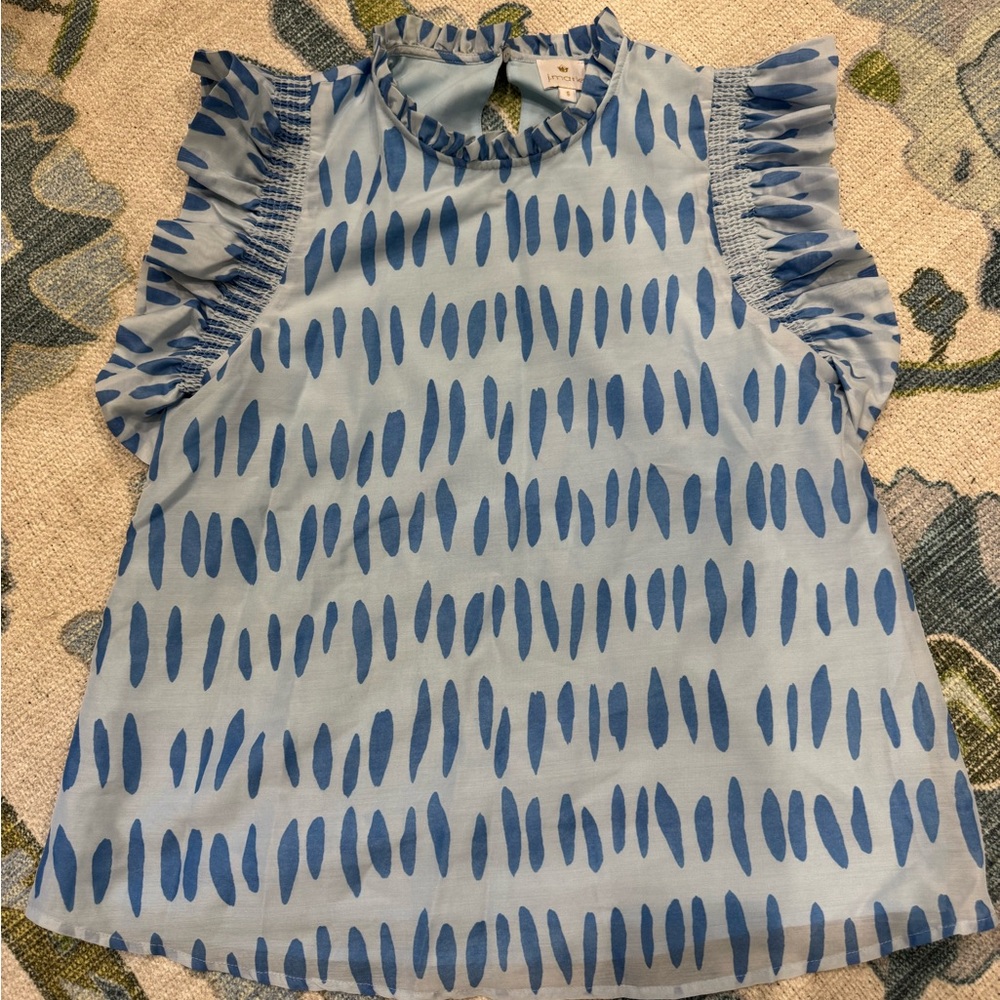 J Marie Ruffle Sleeve Top